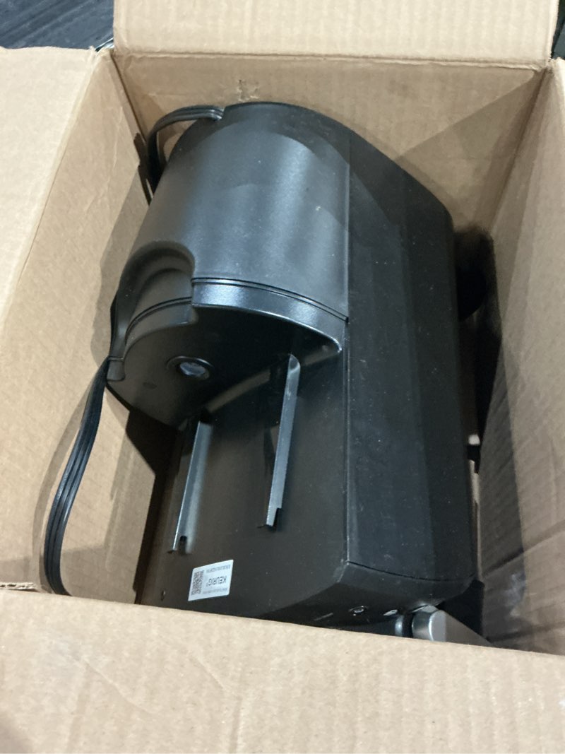Condition photo showing As Is for keurig k-compact single-serve k-cup pod coffee maker, with 3 brew sizes, smart start feature, 36oz removable reservoir, black