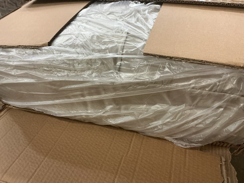 Condition photo showing New/Like New for twin/twin xl mainstays 11-piece reversible comforter and sheet bedding set, cream ruffle