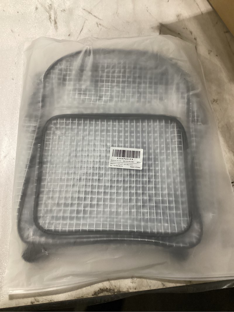 Condition photo showing New/Like New for 15.7 Inch Tool Bag-Transparent & Anti-static Cleanroom Engineer Bag for Work and Travel?fabric shoulder straps? Black 2