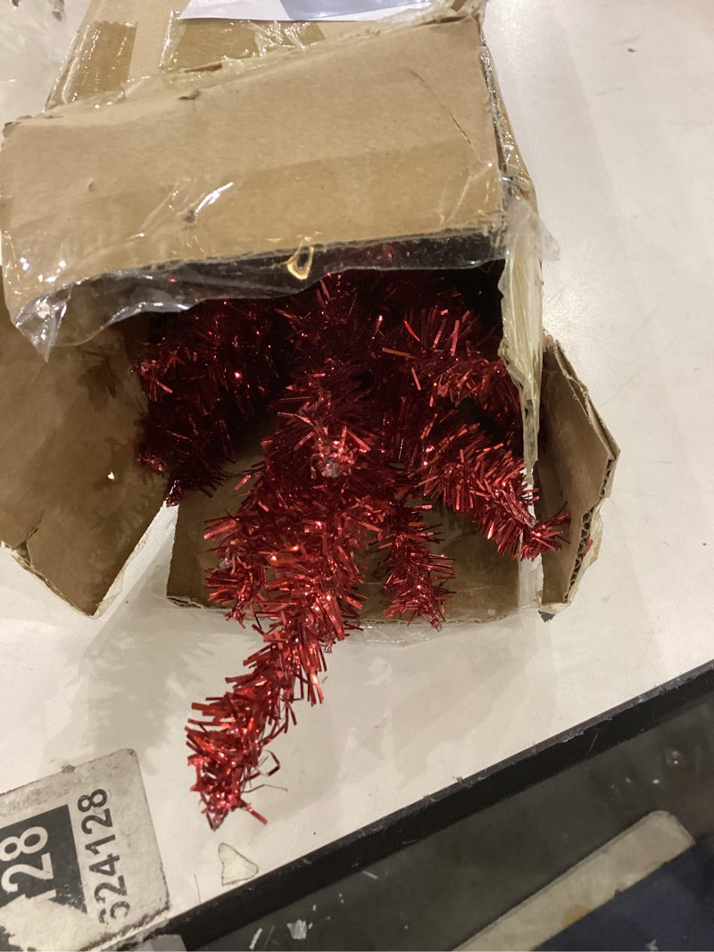 Condition photo showing Good Condition for Generic 24-Inch Decorative Christmas Tree, red, Snow White, Champagne Colors, Holiday Home Decor, 60cm Artificial Pine Tree (Champagne Color)