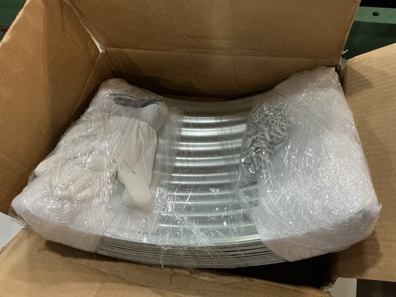 Condition photo showing Good Condition for 4 pack round galvanized raised garden bed outdoor, metal garden bed for vegetables, above ground garden box for flower, steel raised beds for gardening - 2ft 2ftx2ftx10inch 4
