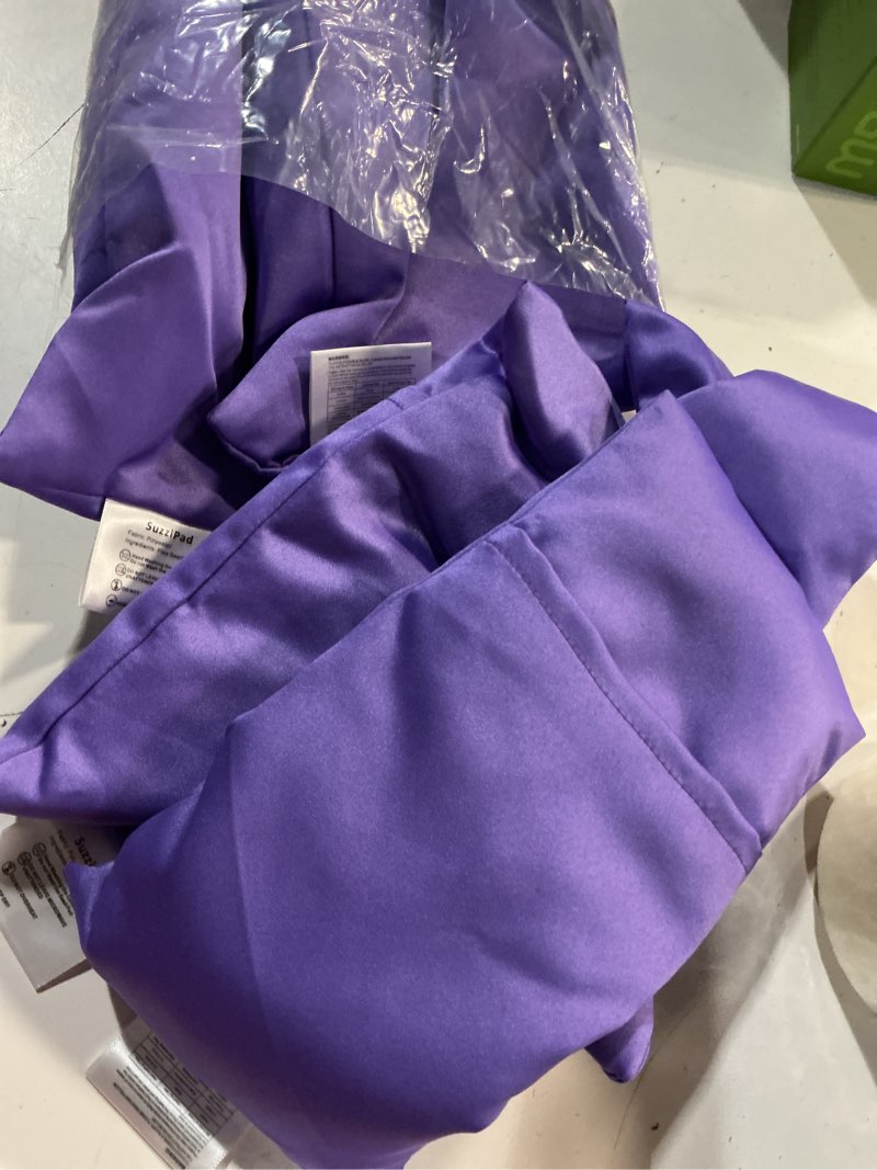 Condition photo showing Good Condition for suzzipad lavender eye pillows for relaxation with aromatherapy, weighted mask for sleeping, hot & cold therapy compress for dry eyes, yoga meditation pillow, purple, 6 packs