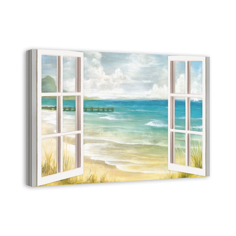 Open Windows To Beach Paradise " 12 x 18”