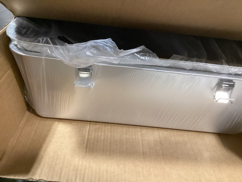 Condition photo showing Good Condition for Stainless Steel Litter Box with Metal Lid and Scoop - Enclosed Metal Litter Box for Large Cats, Rust-Resistant, Odor-Control, Easy to Clean, Durable & Long-Lasting with Round Edge (XXL) XXL:23.6"x15.8"x16"