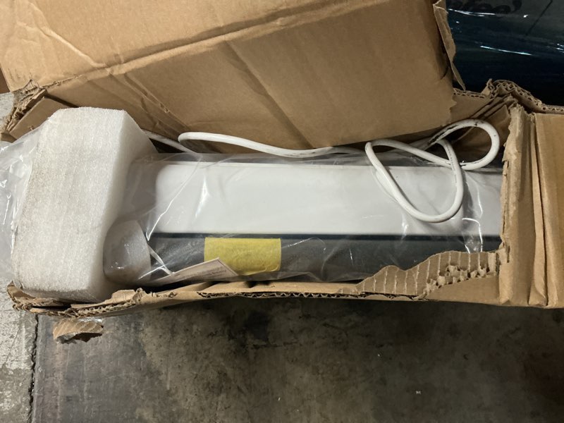 Condition photo showing item condition for Tensioned Motorized Electric Drop Down 4K/8K Projection Screen, 120" Diagonal 16:9 Matte White with White Aluminum Case Silver Ticket Products P169120 Matte White 16:9, 120"