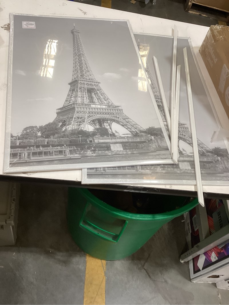 Condition photo showing As Is for upsimples 16x24 picture frame white 3 pack, scratch-proof poster frames 16 x 24 for photo gallery - slide-in strips, horizontal or vertical wall mounting white 16x24