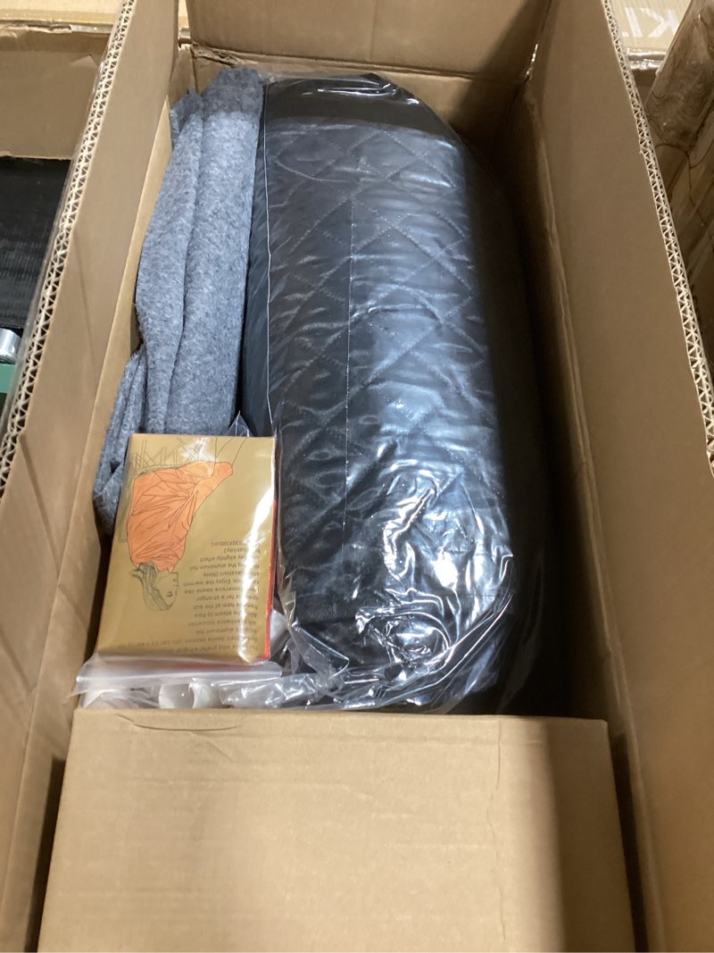 Condition photo showing New/Like New for Sauna Box, Portable Steam Sauna, Portable Sauna for Home with 3L 1200W Steamer, 9 Levels, Folding Chair, Extra Large Size (2.6' x 2.6' x 5.9'), Full Body Sauna Tent for Relaxation, Detoxification Black