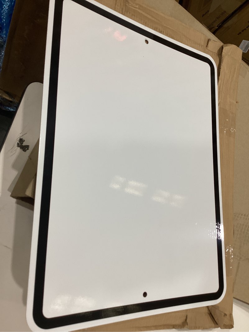 Condition photo showing Good Condition for mr. pen dry erase board, 14' x 11' with black marker, black frame, white erase board for fridge