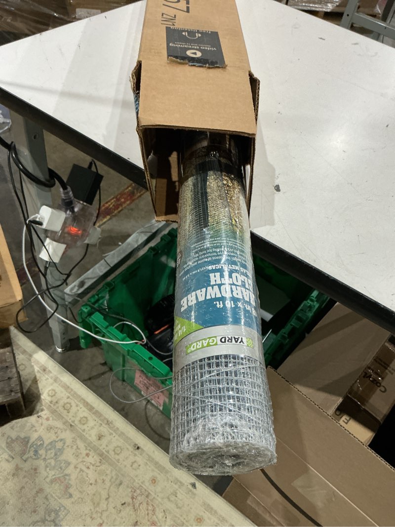 Condition photo showing Good Condition for yardgard 1/4 inch mesh welded wire fence hardware cloth, 23 gauge galvanized steel for garden protection, small animal control, cages and craft projects, 48 inches x 10 feet