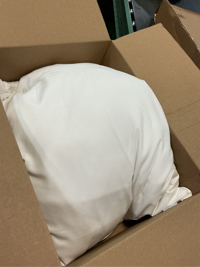 Condition photo showing As Is for ugg danielle cooling pillow standard size hypoallergenic down alternative luxury hotel bed pillow for stomach back or side sleeper with washable cover for queen full or twin, 20-inch x 28-inch, white