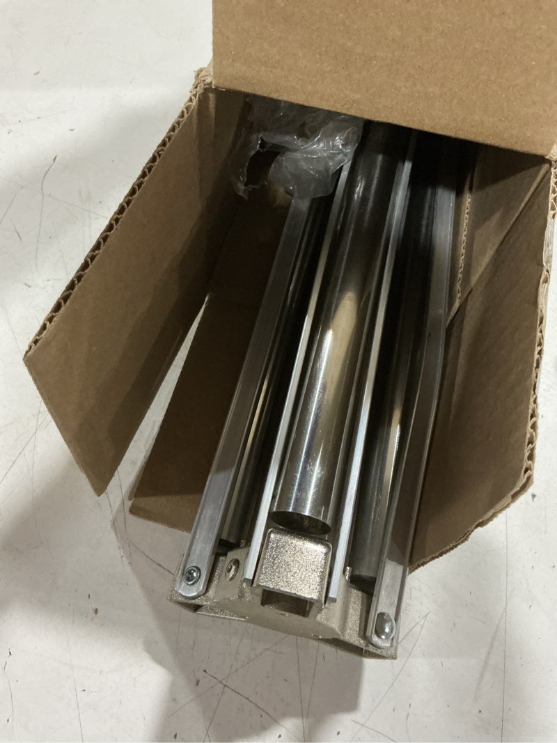 Condition photo showing As Is for stainless steel heavy duty photography tripod light stand, 9.19 feet/2.8m studio lighting tripod for speedlight, strobe light, softbox, umbrella stainless steel tripod
