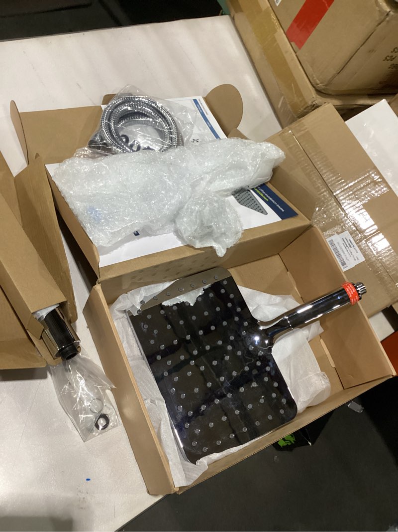 Condition photo showing New/Like New for Hombeter Filtered Shower Head with Handheld Spray Combo High Pressure Rain Shower Head Dual Shower Head with Filters - Removes Chlorine Height Adjustable & Built-in Power Wash Filtered Premium Chrome