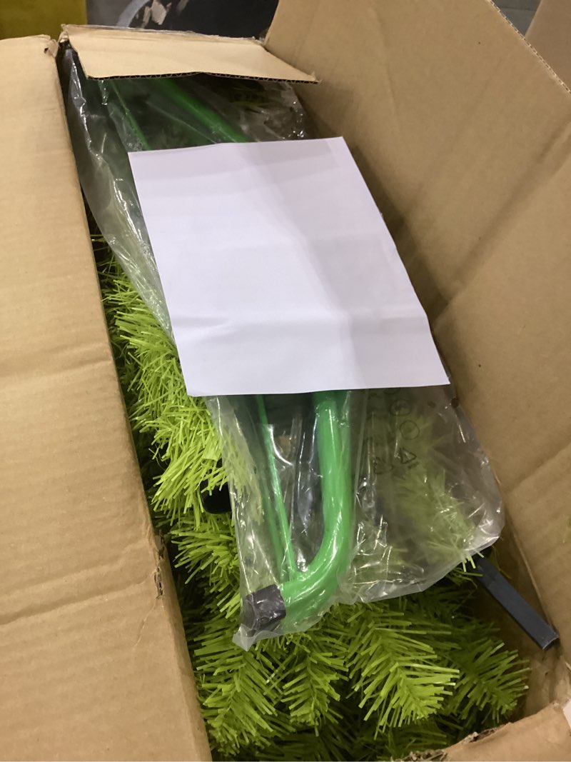 Condition photo showing Good Condition for 5ft Whimsical Christmas Tree with 150 LED Lights - Artificial Christmas Tree with Timer & 8 Lighting Modes for Indoor Home Living Room Office Decor, Xmas Holiday Decorations Grinch 5ft