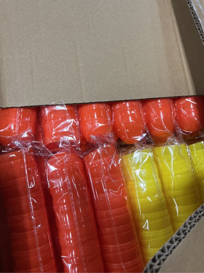 Condition photo showing New/Like New for newbea 2000 pcs easter eggs,2.4" assorted bright colors plastic easter eggs easter eggs empty for easter hunt, basket stuffers fillers, easter themed decorations 2000 pack