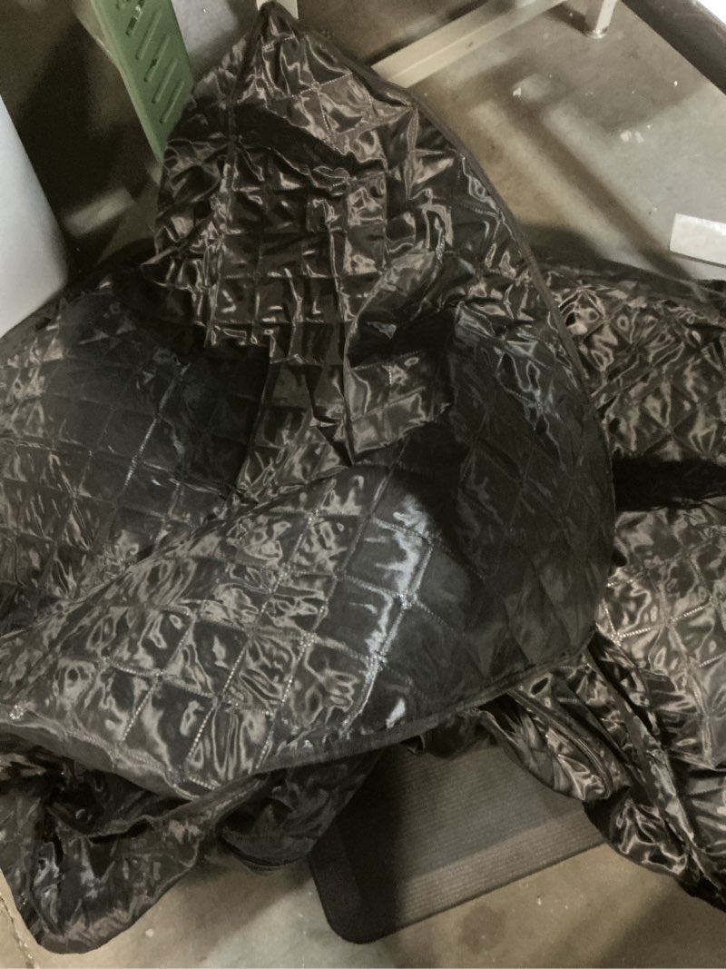 Condition photo showing As Is for Springspa Portable Steam Sauna Box with 3L & 1500W±10%, Personal Sauna Tent with 9 Adjustable Heat Levels, Steam Sauna Full Body for Home, Foldable Chair, Extra Large Size 3' x 3' x 5.9'