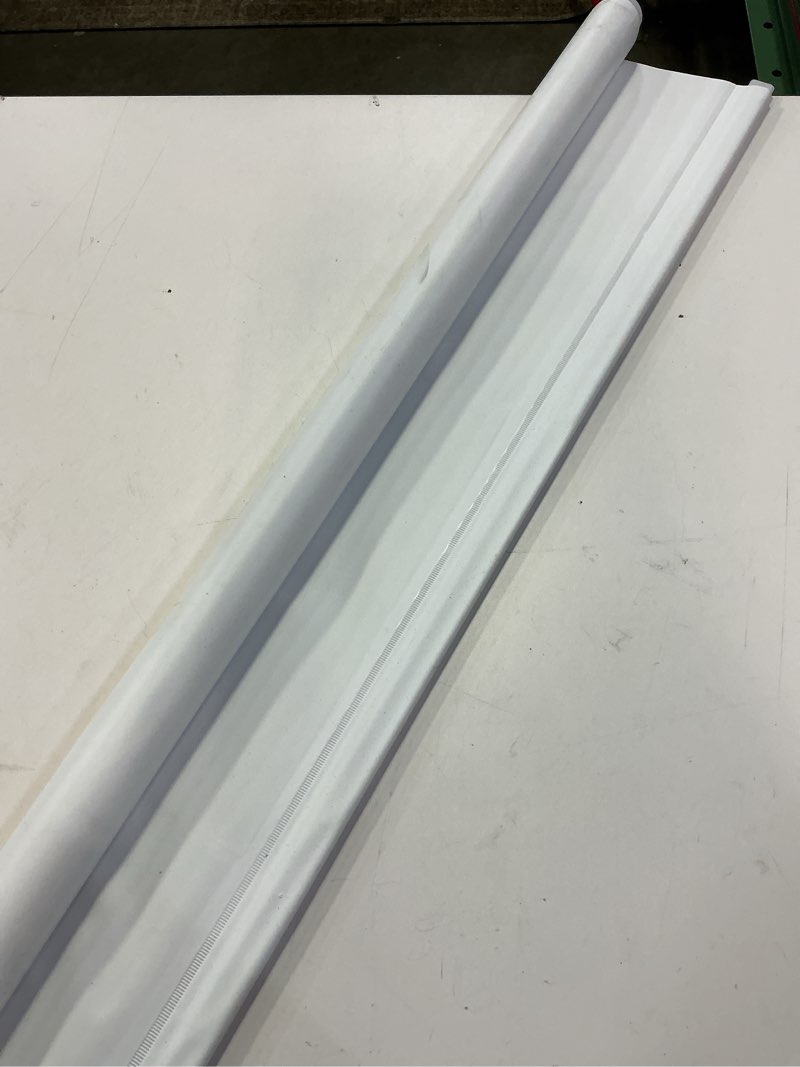 Condition photo showing As Is for levolor waverly bone light filtering polyester waverly roller shade swatch