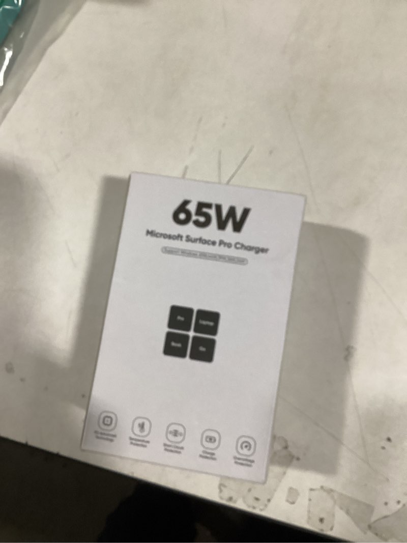 Condition photo showing New/Like New for Microsoft Surface Pro Charger for 65W Windows Surface Charger 11,10,9,8.7+,7.6.5.4.3.X.Surface Laptop 6,5,4,3,2,1, Surface Go 3,2,1, Tablet, Surface Book 3,2,1, Support 44W, 36W,LED. 10FT