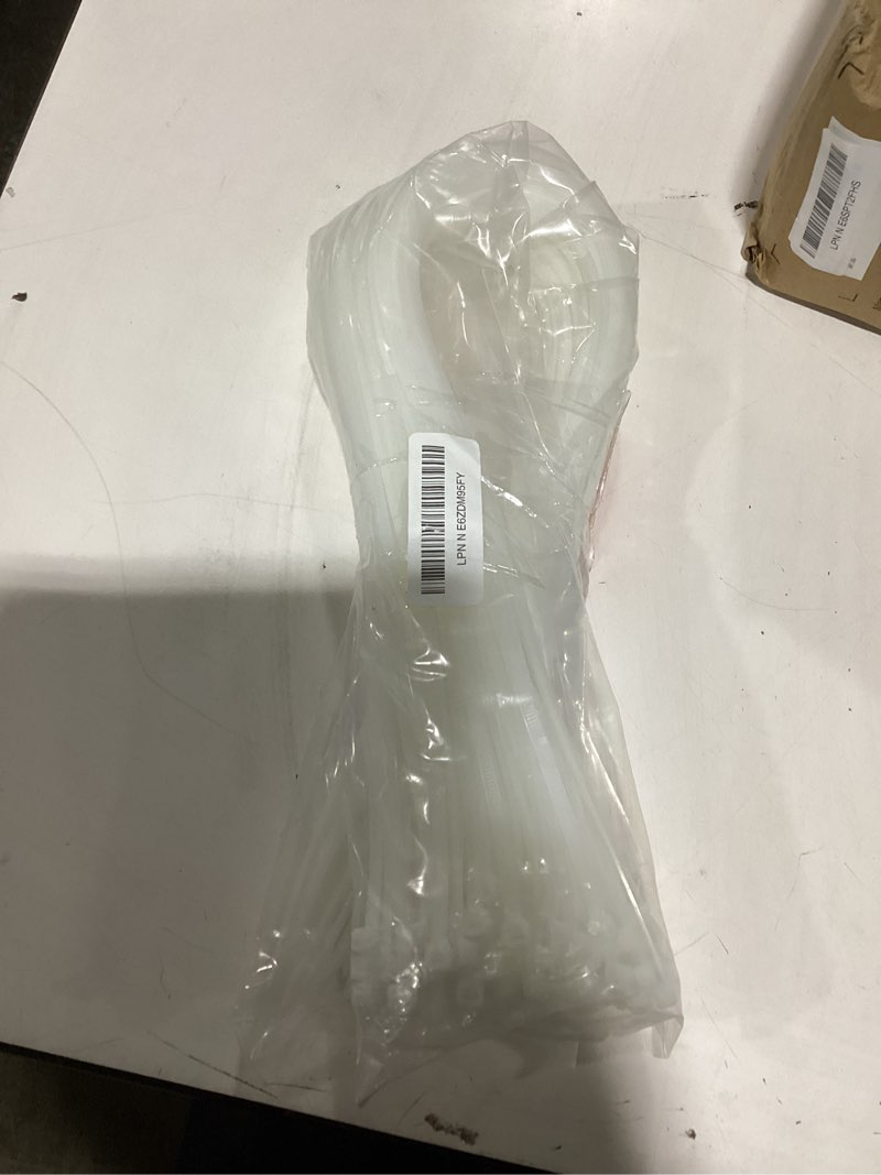 Condition photo showing New/Like New for 26 inch white long zip ties,60 lbs tensile strength heavy duty large cable wire ties with self-locking adjustable more durable nylon tie wraps for indoor outdoor?100 pack? 26 inch 100 pack ?60 lbs? white