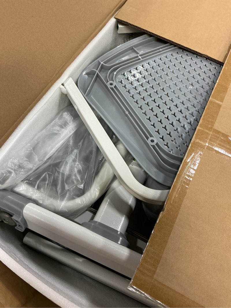 Condition photo showing Good Condition for LVYUAN Kids Desk and Chair Set, Height Adjustable Kids Study Desk for Bedroom, Desk for Kids with Tiltable Desktop, 3 Modes Light, Go Back School Desk, Grey