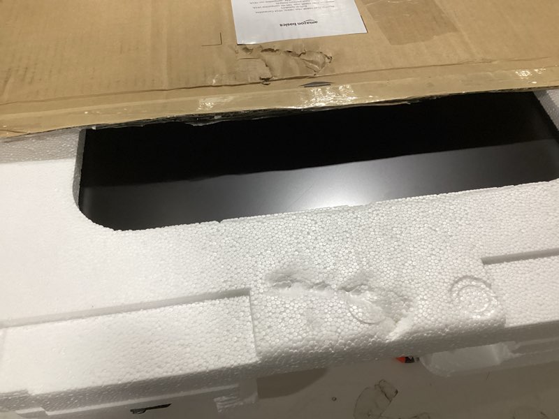 Condition photo showing As Is for Amazon Basics 24 Inch (23.8 inch viewable) Monitor, FHD 1080P, Max 100Hz, VESA Compatible, Built-in Speakers, Black 100Hz 23.8 inch viewable