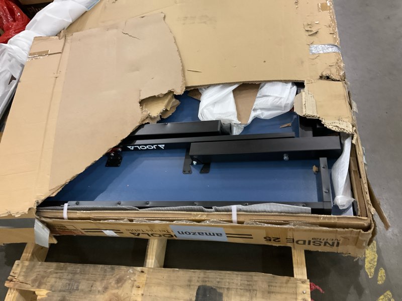 Condition photo showing As Is for JOOLA Inside Professional MDF Indoor Ping Pong Table with Quick Clamp Table Tennis Net and Post Set - 10 Minute Easy Assembly - Tournament Quality - Foldable with Single Player Playback Mode 25mm