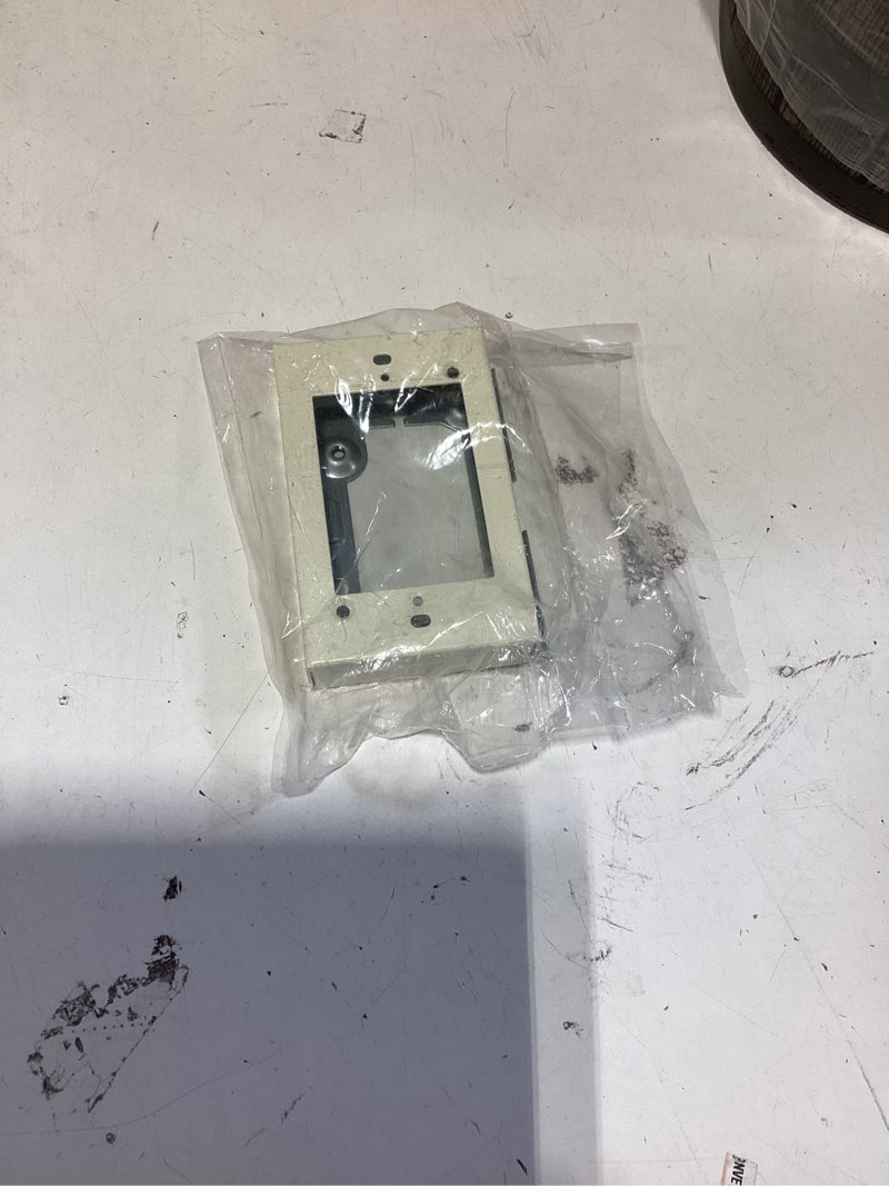 Condition photo showing As Is for extension adapter box - ivory