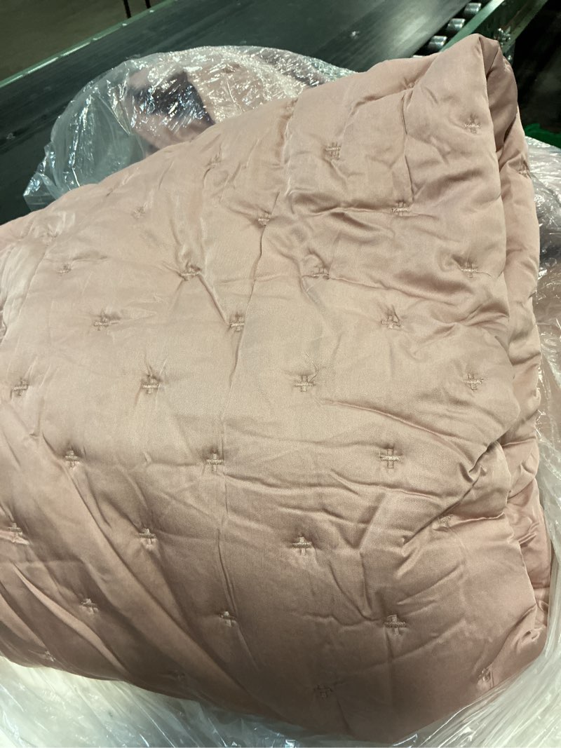 Condition photo showing As Is for bamboo dream quilt set, king/cal king, fig