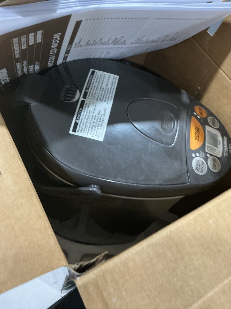 Condition photo showing Good Condition for zojirushi cd-wcc30 micom water boiler and warmer (101 oz, silver dark brown) 3.2 quarts boiler