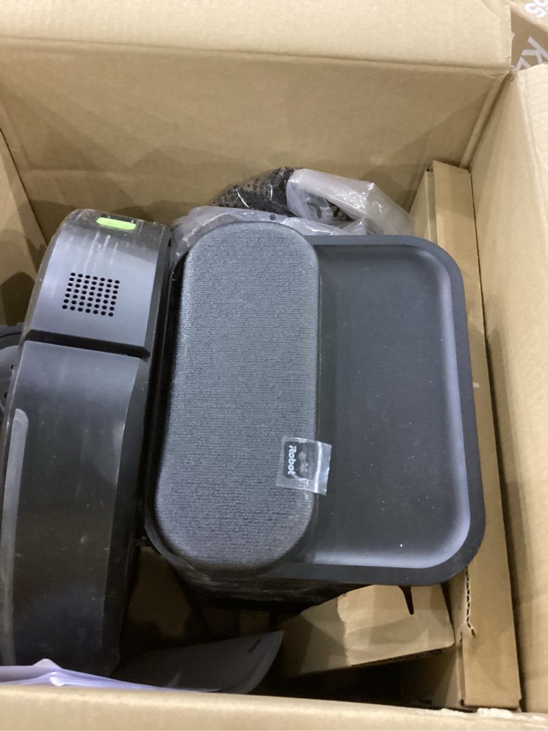 Condition photo showing New/Like New for iRobot Roomba 105 Combo Robot Vacuum & Mop with AutoEmpty Dock - Self-Empties for 75 Days, Intense Power-Lifting Suction, LiDAR Navigation, Multiple Cleaning Modes, Avoids Mopping Carpet