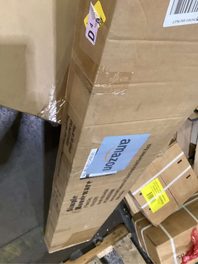 Condition photo showing As Is for simple houseware commercial grade z-base double rod garment rack, 600lb load, 63 inch, silver