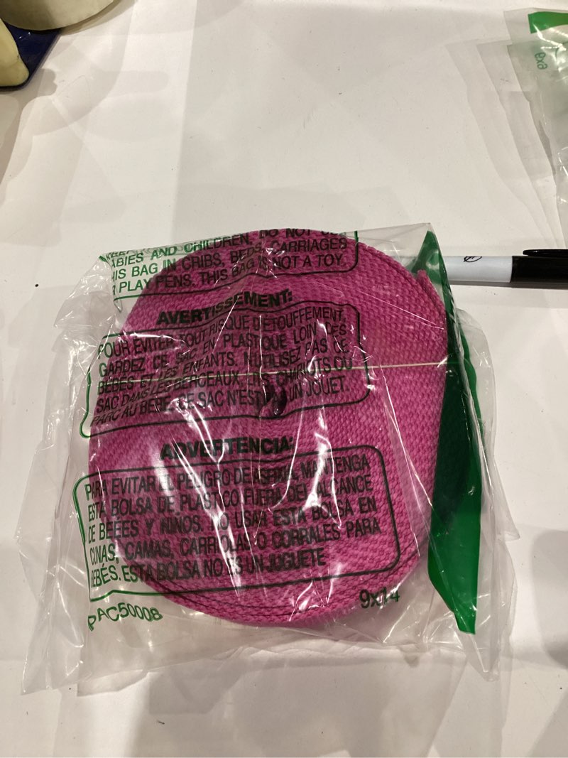 Condition photo showing New/Like New for TECEUM 3/4" & 5/8" & 1" & 1.5" & 2" Webbing – 10 25 50 Yards – 40+ Colors – Heavy Duty 1 Inch 1.5 Inch 2 Inch Backpack Straps – Webbing for Outdoors Indoors Crafting DIY Hot Pink 2"- 10 yards