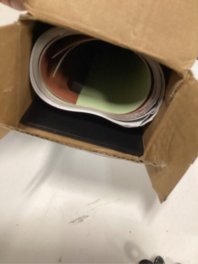 Condition photo showing As Is for Photography Backdrops Small Product Background: Flat Lay Seamless Paper Props - Tabletop Photo Shoot for Jewelry Cosmetics Food .(22x34in, Dark) Dark 6pcs/12color