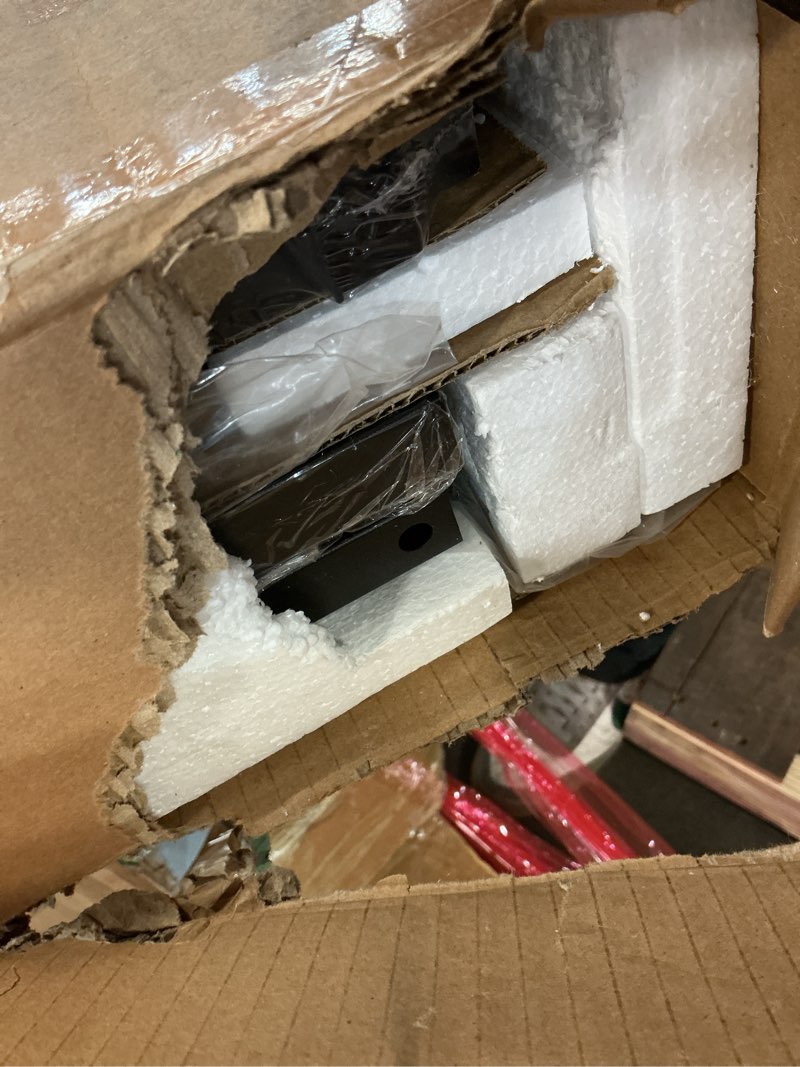 Condition photo showing New/Like New for BedsPick Full Size Bed Frame with 2-Tier Storage Headboard, Sturdy Metal Platform Bed Frame with Charging Station & LED Lights, Noise-Free/Metal Support/No Box Spring Needed, Rustic Brown Vintage Brown Full