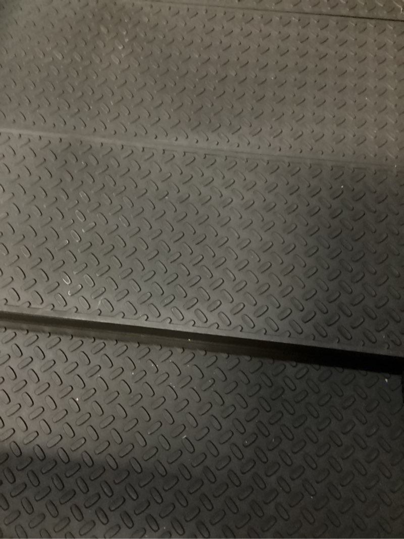 Condition photo showing Good Condition for dog ramp for car 71" x 17.6" extra long folding aluminum pet ramp for large dogs up to 250 lbs, portable waterproof dog ramps for suv truck cars 71'' ramp