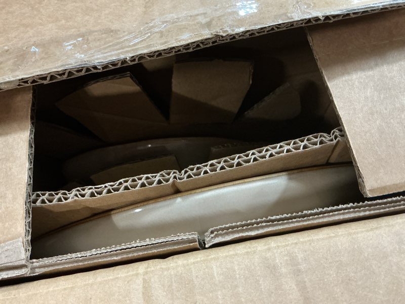 Condition photo showing Good Condition for AmorArc Ceramic Dinnerware Sets,Handmade Reactive Glaze Stoneware Plates and Bowls Sets,Highly Scratch Resistant | Dishwasher & Microwave Safe Dishes Set,Service for 6 (18pc) Cappuccino Service for 6