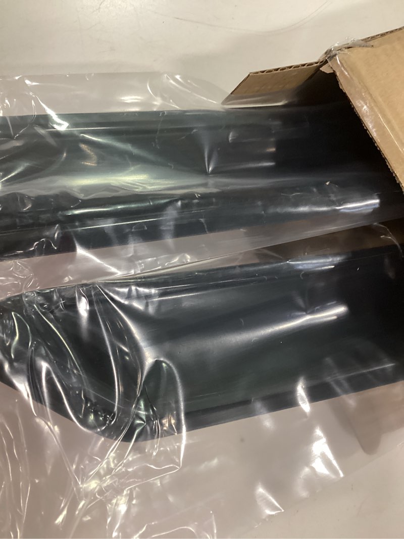 Condition photo showing Good Condition for Lightronic Extra Durable Clip-on in-Channel Auto Vent Window Visor, Fits 2019-2025 Ram 1500 Quad Cab (Not Fit 1500 Classic Model), UV-Protect Rain Guard, Original Wind Deflector, Dark Smoke, 4-Pcs