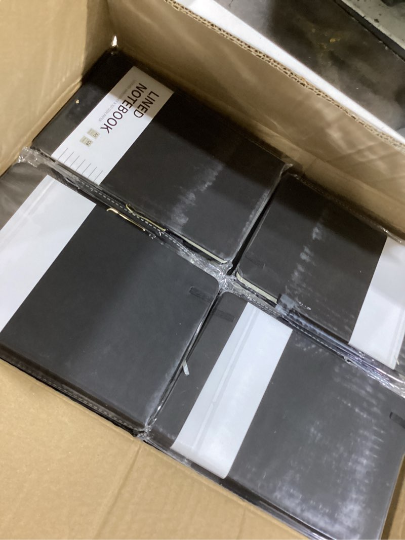 Condition photo showing Good Condition for aodaer 30 set lined notebook journals with pens a5 notebooks 100 gsm college ruled hardcover notebook pu leather notepad with pen holder for office school, 5.7 x 8.3 inches, black 60 black