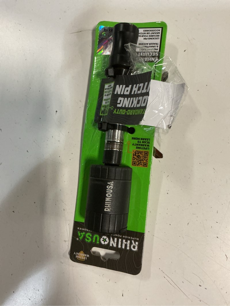 Condition photo showing Good Condition for rhino usa locking trailer hitch pin - waterproof, anti-theft lockable pin with rust protection - tow truck, boat, and bike