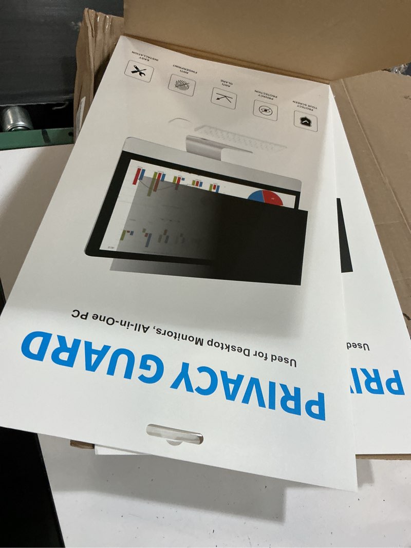 Condition photo showing New/Like New for [2-pack 24.5 inch privacy screen for computer monitor | removable anti blue light anti glare monitor privacy filter shield, 16:9 widescreen monitor, size is(543*302 mm)