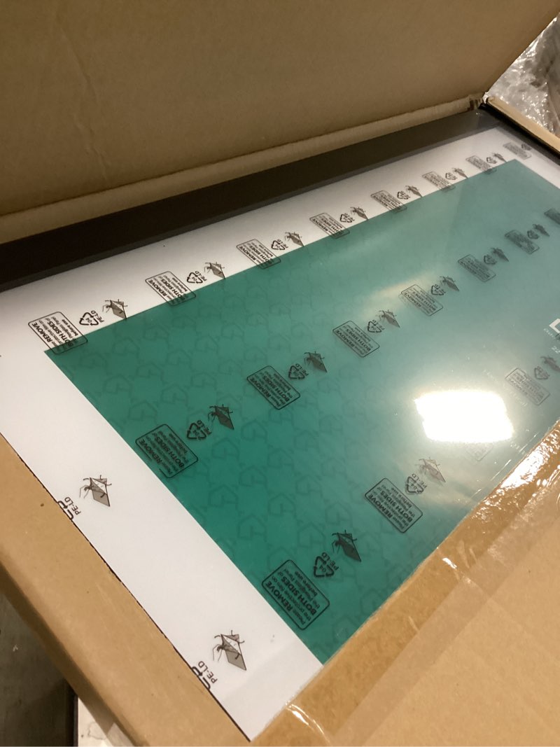 Condition photo showing Good Condition for RICHFOCUS Aluminum Picture Frame - 22x28 Black Metal Frame with Mat for 18x24 Photo, Floating Frame with Tempered Glass - Poster Frame Wall Hook Included for Gallery Wall, Set of 2 22x28-2P Black