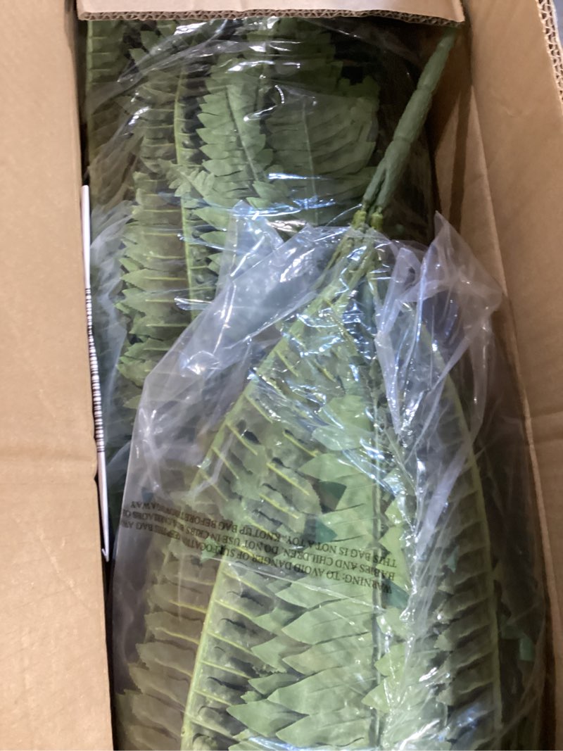 suntee 48" large artificial ferns 2 pack, realistic fake boston fern plant with 100 bendable fronds,