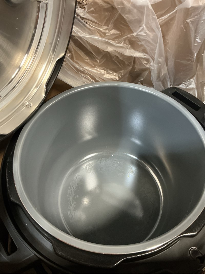 Condition photo showing As Is for instant pot chef series 8 qt pressure cooker and multi-cooker