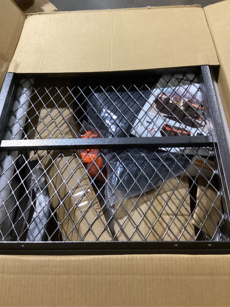 Condition photo showing Good Condition for MeeFar Folding Hitch Mount Cargo Carrier Basket 60" X 20" X 6"+Waterproof Cargo Bag 16 Cubic Feet(58" 19" 24"),Hauling Weight Capacity of 500 Lbs and A Folding Arm.with Hitch Stabilizer,Net and Straps HITCH 60" and BAG