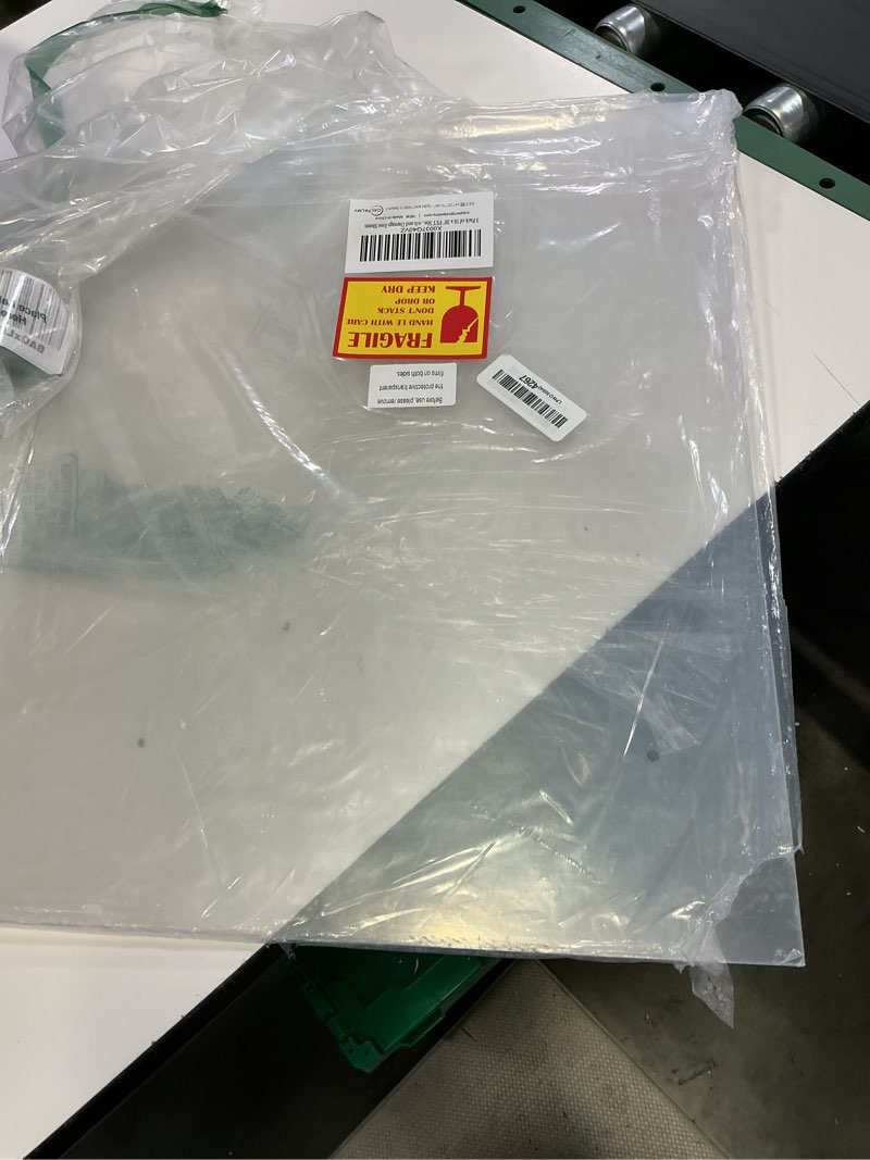 Condition photo showing Good Condition for 3 pack of 16 x 20" pet sheet/plexiglass panels 0.06" thick; use for crafting projects, picture frames, cricut cutting and more; protective film to ensure scratch and damage free sheets 16x20", 1/16 (1.5mm)thick 3