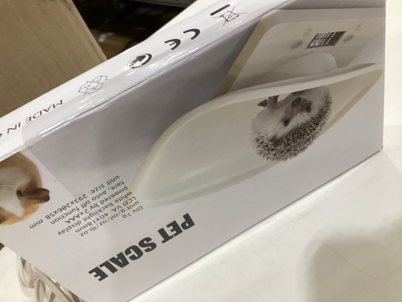 Condition photo showing New/Like New for Puppy Scales for Weighing, Multi-Function LCD Digital Puppy Scale for whelping Dogs with 15 Puppy Collars,Tape Measure?Nail Clipper, Baby Scales for Small Dogs Cats Crawl Pet, Capacity up to 33 lb White 33lb