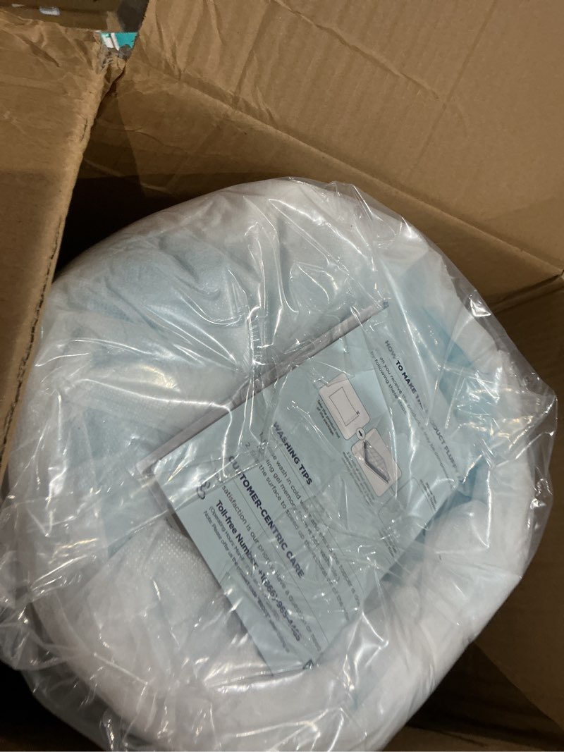 Condition photo showing Good Condition for 5 inch mega support memory foam twin xl mattress topper for pressure relief, dual layer 2.5" pillow top mattress topper twin xl plus 2.5" cooling gel infused memory foam mattress pad