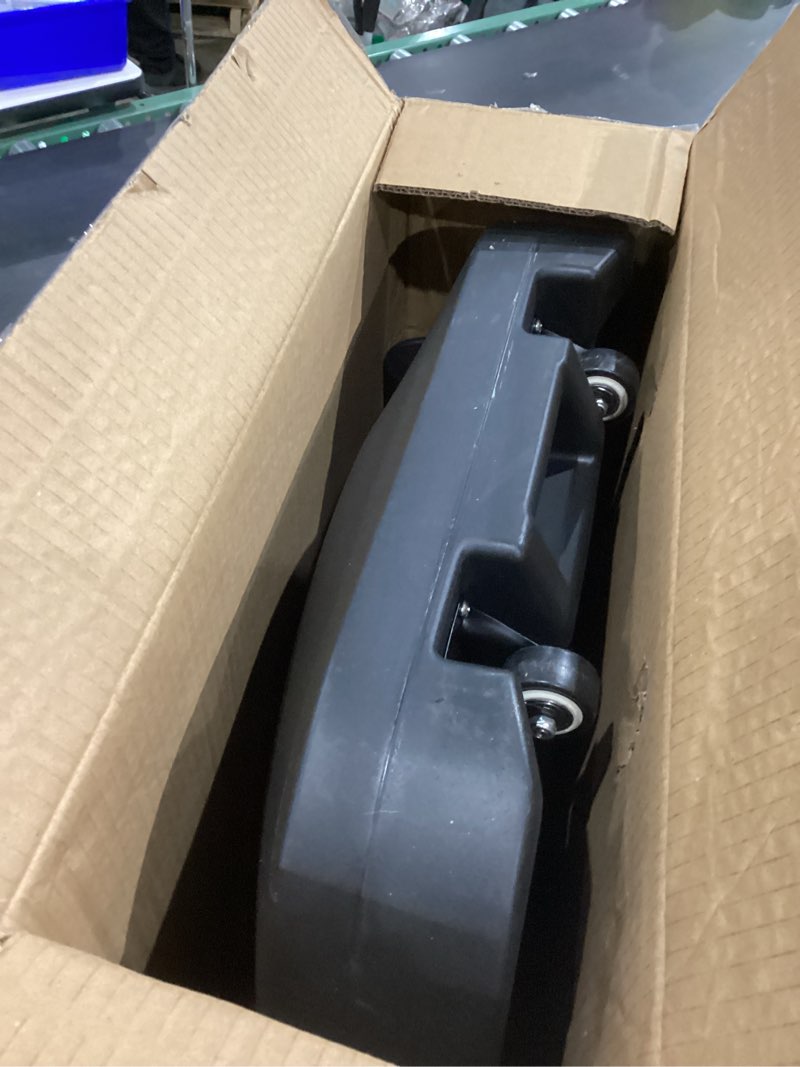 Condition photo showing As Is for Patio Umbrella Base Heavy Duty with Wheels, Max 100lb Fillable Umbrella Stand Mobile Square Market Stand, Windproof Outdoor Umbrella Holder for Deck, Poolside, Lawn, Fits Muti Sized Umbrellas 19inch