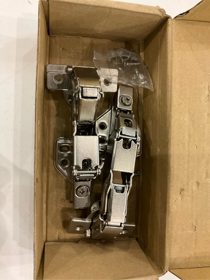 Condition photo showing New/Like New for Ravinte 1 Pair 2 Pack Kitchen Cabinet Hinges, 165 Degree Kitchen Door Hinges Compatible with Lazy Susan Corner Cupboard?Full Overlay Face Frame Concealed Corner Cabinet Hardware 2 165 Degree