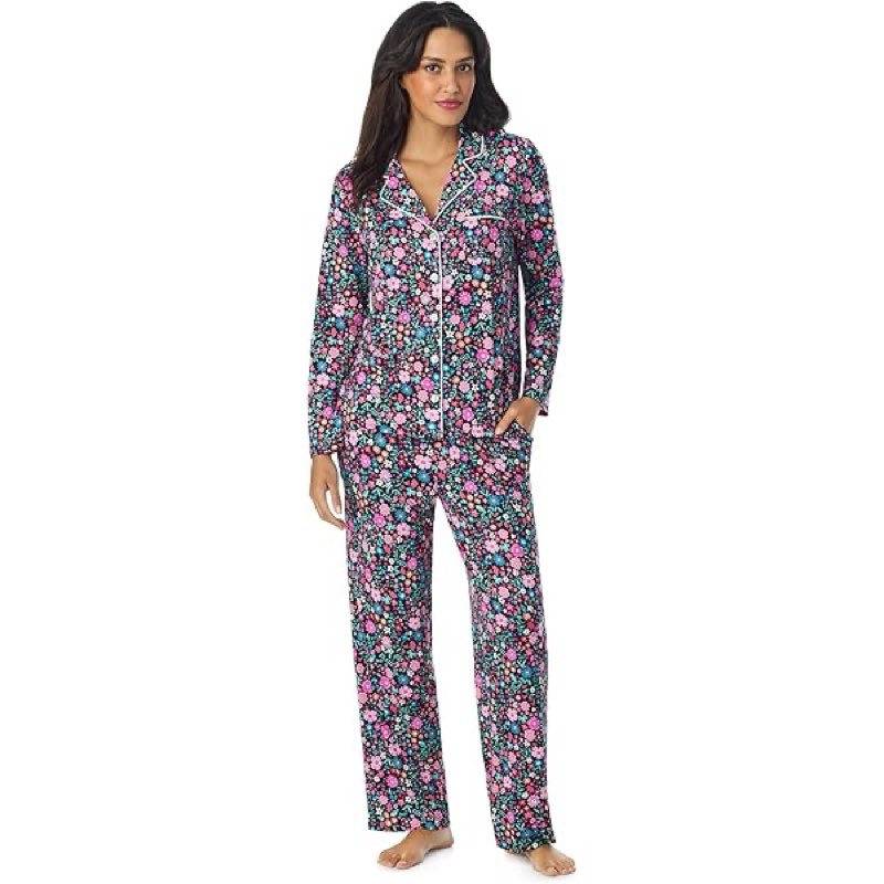 Cuddl Duds Womens 2 Piece Pajamas & Lounge Set - Cozy Soft Long Sleeve Sleepwear & Loungewear - Butt