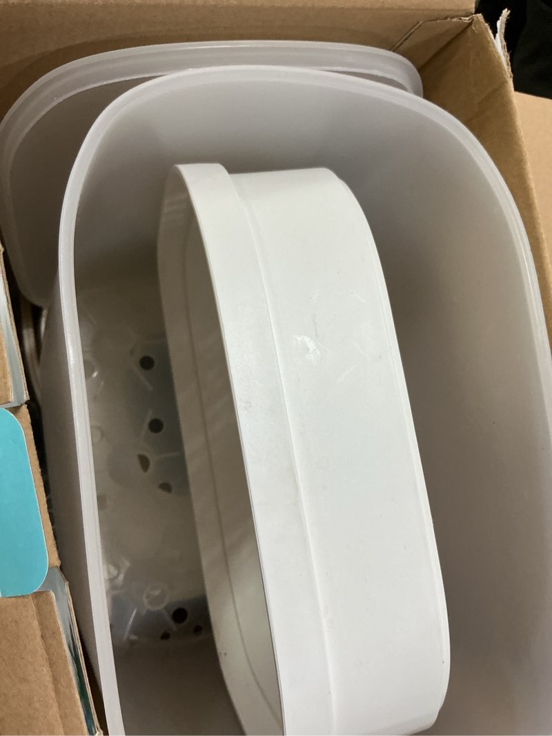 Condition photo showing As Is for hauture bottle sterilizer and dryer, 6-in-1 baby bottle sterilizer (esterilizador de biberones), 10 bottles capacity, electric steam bottle sanitizer for baby bottles, breast pump parts & pacifiers white
